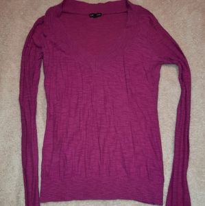 Express pink long sleeved sweater